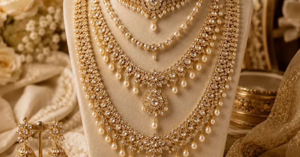 Bridal Necklaces in Layers