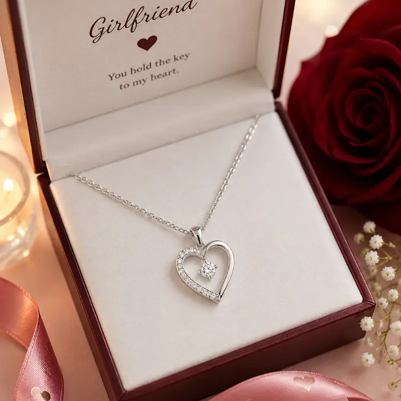 Heart pendant necklace gift