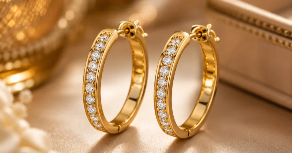 Hoop Earrings in Gold