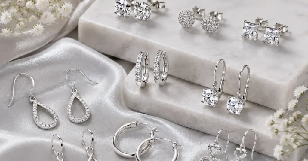 Earrings in Sterling Silver