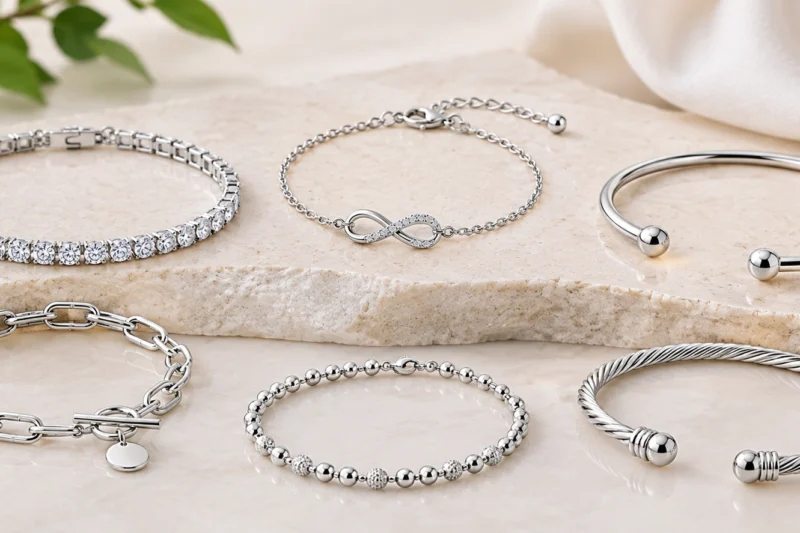 silver bracelets